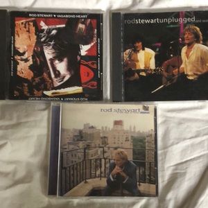 3 Rod Stewart CDs Rod Stewart Unplugged, WWFiL, VH